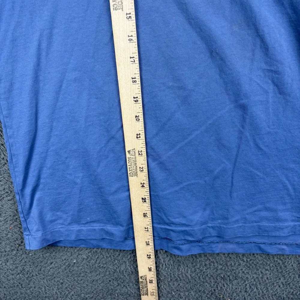 Polo Ralph Lauren Mens Long Sleeve Pocket T-Shirt Blue Size Large Crew Neck Logo